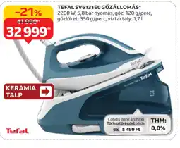Auchan TEFAL SV6131E0 GŐZÁLLOMÁS ajánlat
