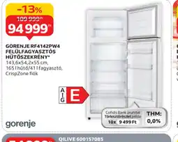Auchan GORENJE RF4142PW4 HŰTŐ ajánlat