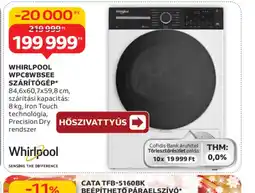 Auchan WHIRLPOOL WPC8WBSEE SZÁRÍTGÉP ajánlat