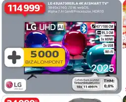 Auchan LG 43UA73003LA 4K AI SMART TV ajánlat