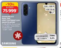 Auchan SAMSUNG A17 DUAL SIM OKOSTELEFON ajánlat