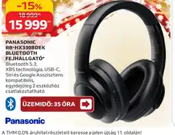 Auchan PANASONIC RB-HX330BDEK FEJHALLGAT ajánlat