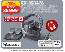 Auchan SUBSONIC SUPERDRIVE MULTI GS550 KORMÁNY ajánlat