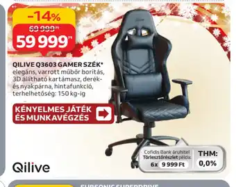 Auchan QILIVE Q3603 GAMER SZÉK ajánlat