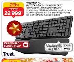 Auchan TRUST KEYRA BILLENTYŰZET ajánlat