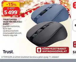 Auchan TRUST MYDO VEZETÉK NÉLKÜLI EGÉR ajánlat