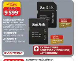 Auchan SANDISK EXTREME MICROSD KÁRTYA ajánlat