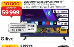 Auchan QILIVE Q40FS251B VIDAA SMART TV ajánlat