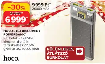 Auchan HOCO J103 DISCOVERY POWERBANK ajánlat