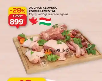 AUCHAN KEDVENC CSIRKE LEVES TÁL