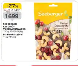 Auchan Seeberger Kesudi-vörösáfonya mix ajánlat