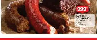 Auchan PÁPAIHÚS DISZNTOROS CSOMAG ajánlat