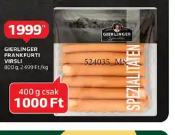 Auchan GIERLINGER FRANKFURTI VIRSLI ajánlat