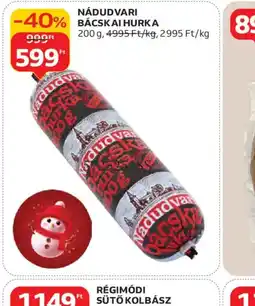 Auchan NÁDUDVARI BÁCSKAI HURKA ajánlat