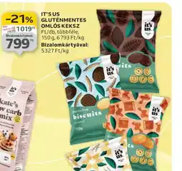 Auchan IT'S US GLUTÉNMENTES OMLS KEKSZ ajánlat