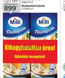 Auchan Milli Főzőtejszín ajánlat