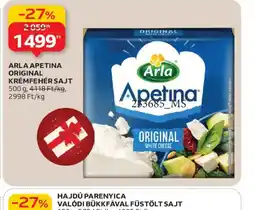 Auchan ARLA APETINA ORIGINAL KRÉMFEHÉRSAJT ajánlat