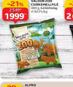 Auchan VALDOR ZOO CSIRKEMELLFILÉ ajánlat