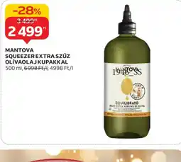 Auchan MANTVA SQUEEZER EXTRA SZŰZ OLÍVAOLAJ ajánlat