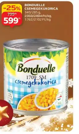 Auchan BONDUELLE CSEMEGEKUKORICA ajánlat