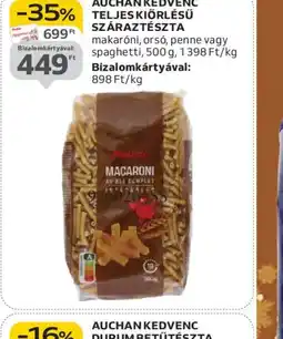 Auchan AUCHAN TELJES KIŐRLÉSŰ SZÁRAZTÉSZTA ajánlat