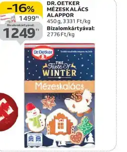 Auchan DR.OETKER MÉZESKALÁCS ALAPPOR ajánlat