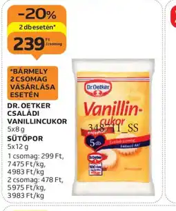 Auchan DR. OETKER VANILLINCUKOR ajánlat