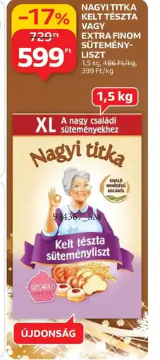 Auchan Nagyi titka süteményliszt ajánlat