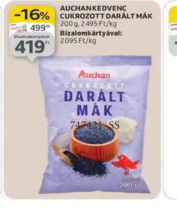 Auchan AUCHAN CUKROZOTT DARÁLT MÁK ajánlat