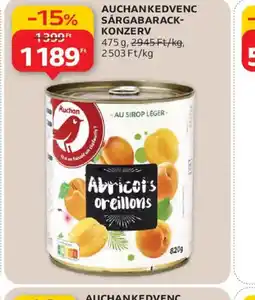 Auchan AUCHANKEDVENC SÁRGABARACK-KONZERV ajánlat