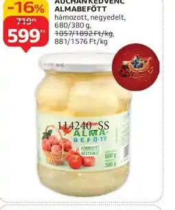 Auchan AUCHAN KEDVENC ALMABEFŐTT ajánlat