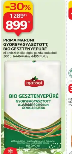 Auchan PRIMA MARONI BIO GESZTENYEPÜRÉ ajánlat