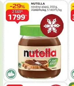 Auchan NUTELLA növényi alapú ajánlat