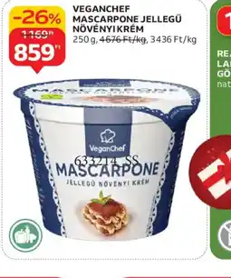 Auchan VEGANCHEF MASCARPONE NÖVÉNYIKRÉM ajánlat
