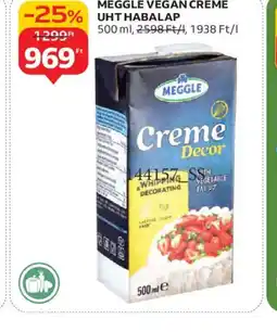 Auchan MEGGLE VEGÁN CRÈME UHT HABALAP ajánlat