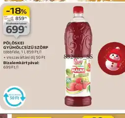 Auchan PÖLÖSKEI GYÜMÖLCSÍZŰ SZÖRP ajánlat
