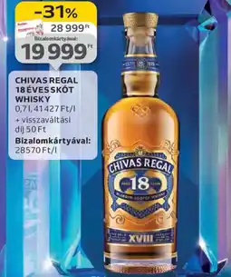 Auchan CHIVAS REGAL 18 ÉVES SKT WHISKY ajánlat