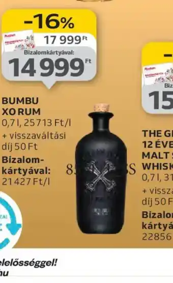 Auchan BUMBU XO RUM ajánlat