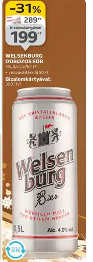 Auchan WELSENBURG DOBOZOS SÖR ajánlat