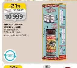 Auchan SHANKY'S WHIP WHISKY LIKŐR ajánlat