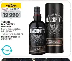 Auchan TEELING BLACKPITTS WHISKEY ajánlat