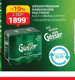 Auchan GÖSSER PREMIUM DOBOZOS SÖR ajánlat