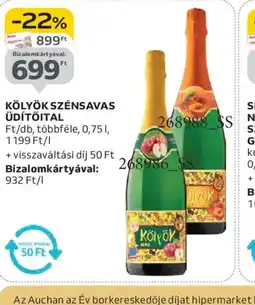 Auchan KÖLYÖK SZÉNSAVAS ÜDÍTŐITAL ajánlat