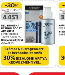 Auchan NEUTROGENA RETINOL BOOST ARCKRÉM ajánlat