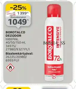 Auchan BOROTALCO DEZODOR ajánlat