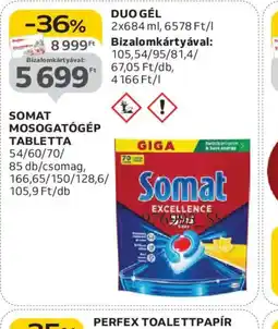 Auchan SOMAT MOSOGATGÉP TABLETTA ajánlat