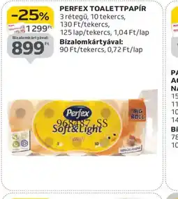 Auchan PERFEX TOALETTPAPÍR ajánlat