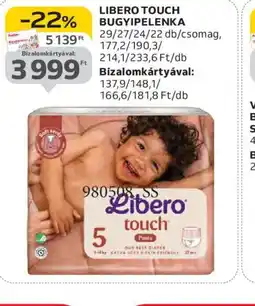 Auchan LIBERO TOUCH BUGYIPELENKA ajánlat