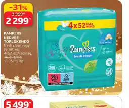 Auchan PAMPERS NEDVES TÖRLŐKENDŐ ajánlat