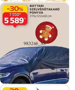Auchan BOTTARI SZÉLVÉDŐTAKAR PONYVA ajánlat